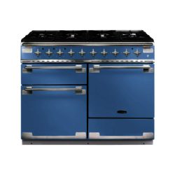 Rangemaster Elise 110cm Dual Fuel 94230 Range Cooker in China Blue with 6 Burner FSD Hob